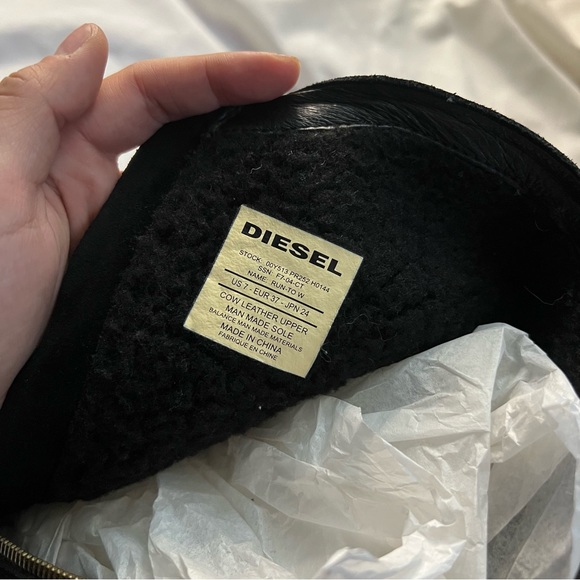 RARE Diesel Knee High Moto Boots - Picture 5 of 7